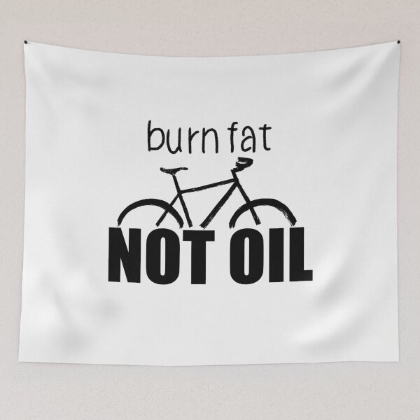 Item preview, Burn fat not oil for cyclists designed and sold by -Holy-Chicken-.