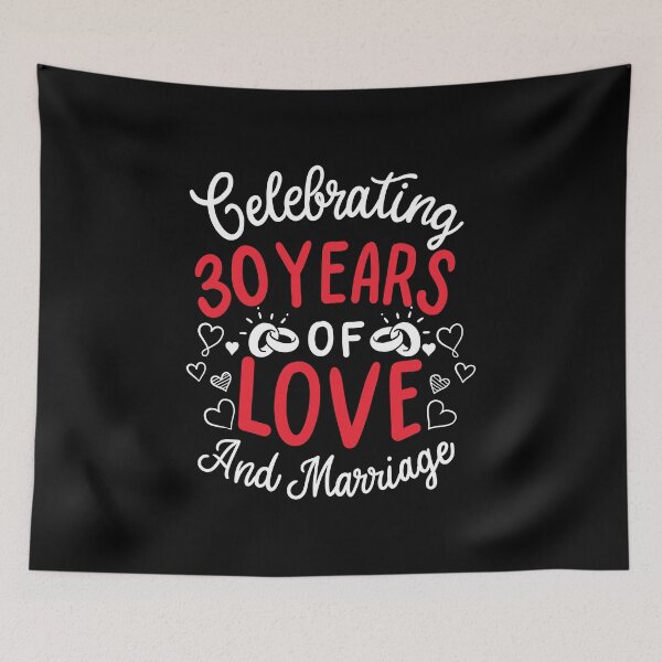 Item preview, 30th Wedding Anniversary - 30 Years Of Love And Marriage designed and sold by haselshirt.