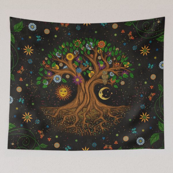Item preview, Whimsical Tree of Life - Yggdrasil  designed and sold by k9printart.
