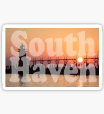 South Haven, Michigan Sunset Gathering Sticker