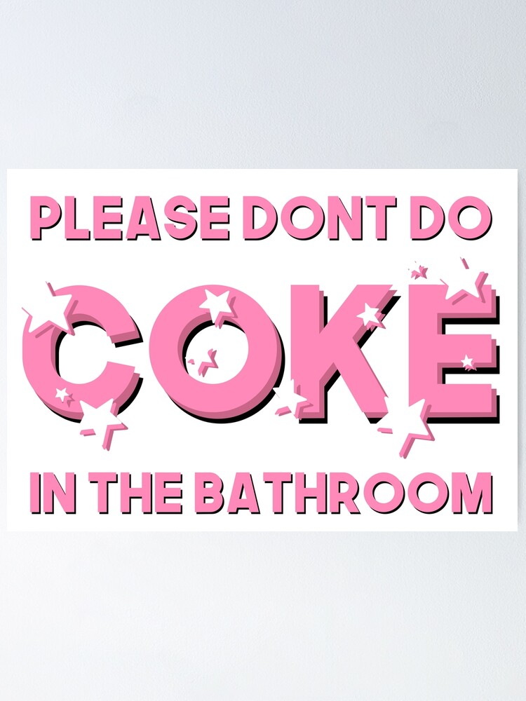 Please Don't do Coke in the Bathroom Funny Disco Ball Retro 70s