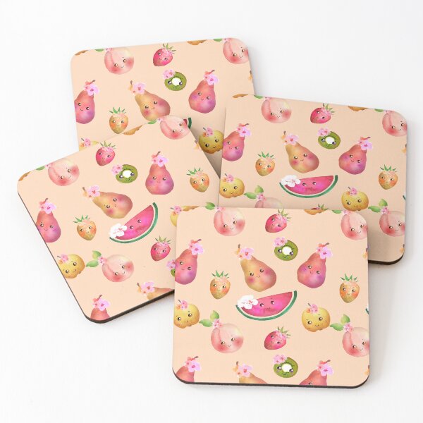 Item preview, Fruits Kawai Pattern designed and sold by ViridianWonders.