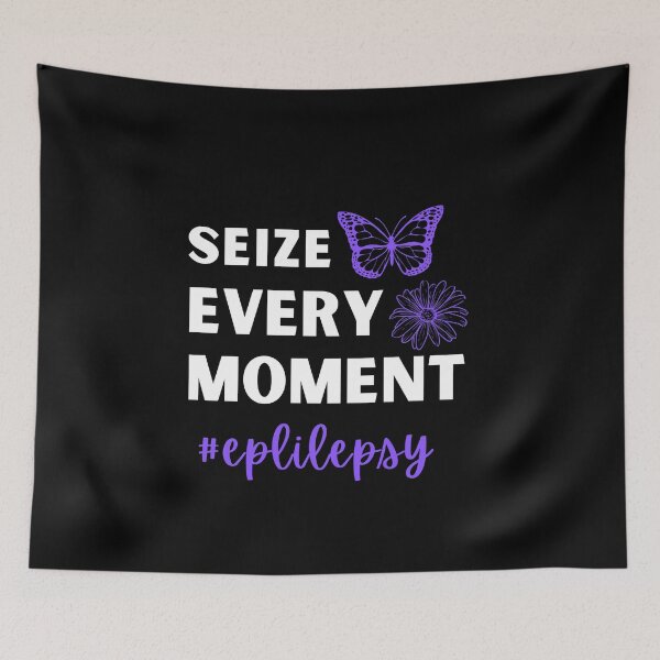 Item preview, Epilepsy Awareness Month Seizure October November 17th Cancer Survivor Purple Ribbon Cancer Support Hope Love Mental Health Depression Anxiety Inspirational Motivational Gift Idea  designed and sold by EpsilonEridani.