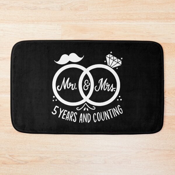 Item preview, 5th Wedding Anniversary - Mr. And Mrs 5 Years Married designed and sold by haselshirt.