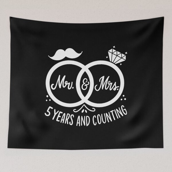 Item preview, 5th Wedding Anniversary - Mr. And Mrs 5 Years Married designed and sold by haselshirt.