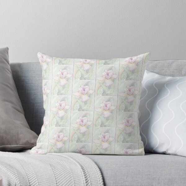 iris3 Throw Pillow