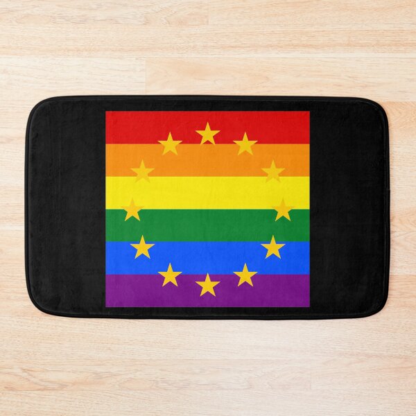 Item preview, EU stars on rainbow European flag designed and sold by GeogDesigns.