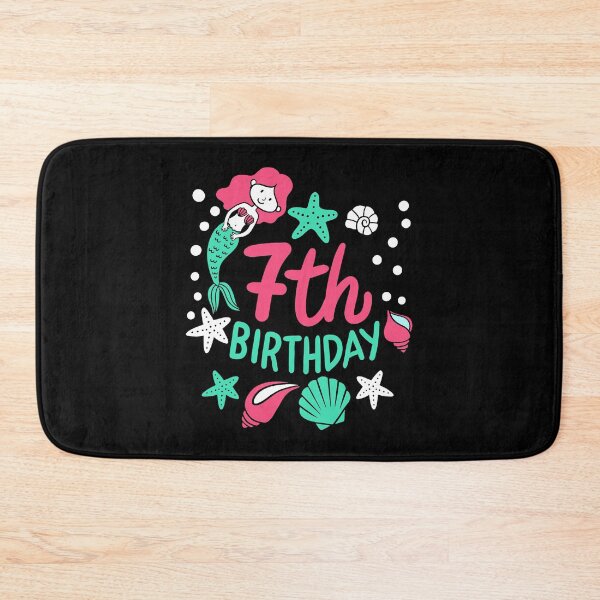 Item preview, 7th Birthday Mermaid Gift For Girls Turning 7 designed and sold by haselshirt.