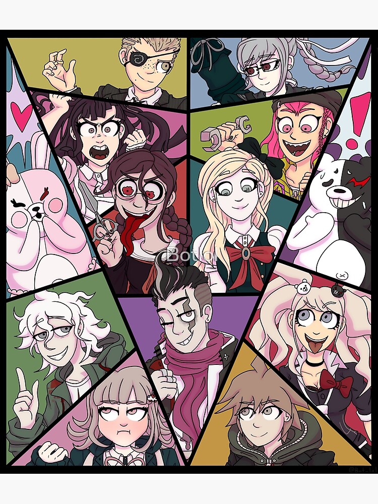 "Danganronpa 1&2 Poster (Plain)" Poster by Botlol Redbubble