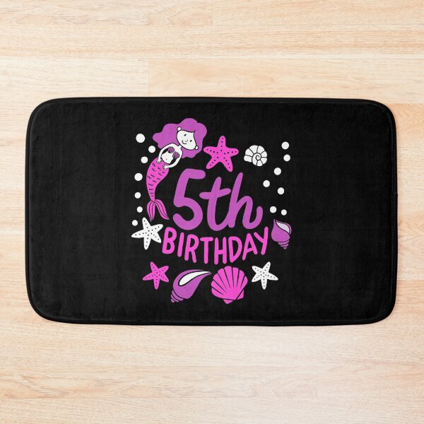 Item preview, 5th Birthday Mermaid Gift For Girls Turning 5 designed and sold by haselshirt.