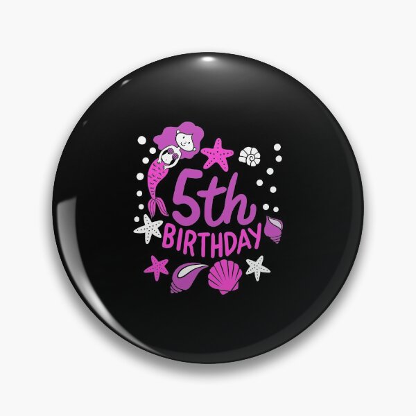 Artikelvorschau, 5. Geburtstag Meerjungfrau Geschenk für Mädchen, die 5 werden entworfen und verkauft von haselshirt.