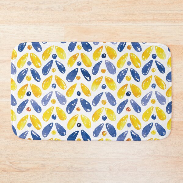 Item preview, Puppy Drops | Mustard & Blue Mix designed and sold by RebeccaFlaherty.