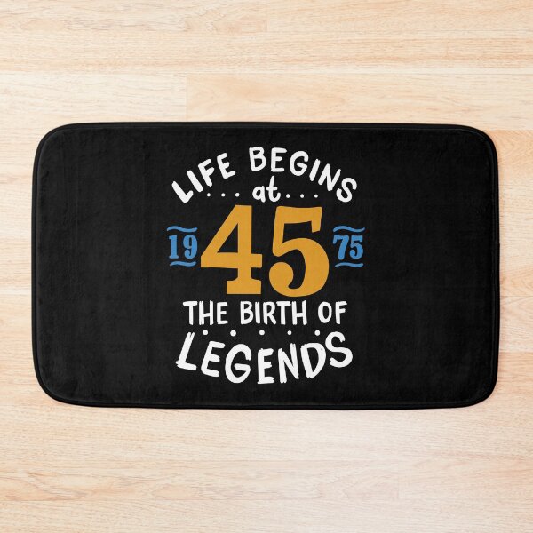 Item preview, 45th Birthday Life Begins At 45, Legends Born 1975 designed and sold by haselshirt.