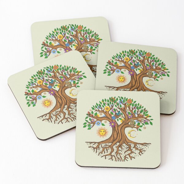 Item preview, Whimsical Tree of Life - Yggdrasil  designed and sold by k9printart.
