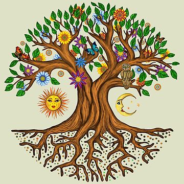 Tree of Life - Infinity Postcard for Sale by k9printart