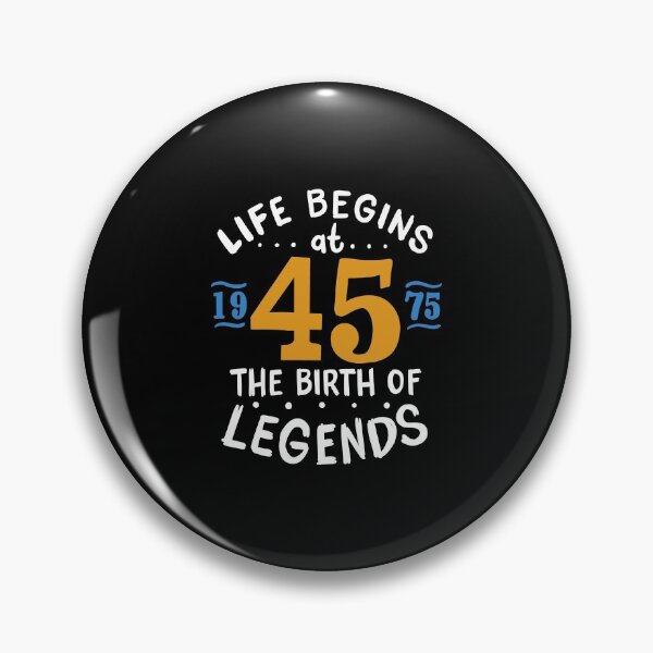 Item preview, 45th Birthday Life Begins At 45, Legends Born 1975 designed and sold by haselshirt.