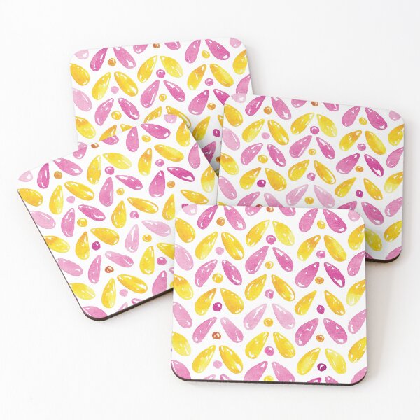 Item preview, Puppy Drops | Mustard & Pink Mix designed and sold by RebeccaFlaherty.