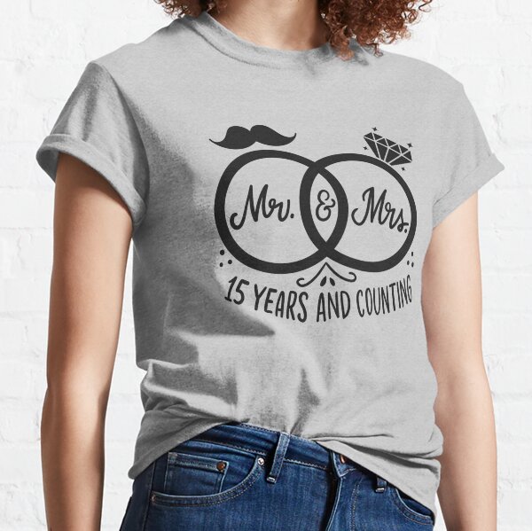 Camisetas 15 Anos De Aniversario De Boda Redbubble