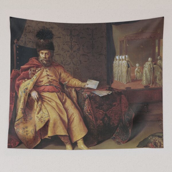 Item preview, Vintage royal portrait Johann Rudolf Schmid von Schwarzenhorn Vaduz designed and sold by Vintage Designs +.