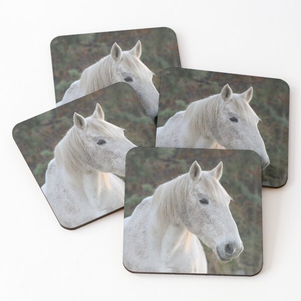 Item preview, Dapple Gray White Horse Profile designed and sold by KarenWoodArt.