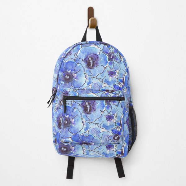 Item preview, Blue Floral Gentians Pattern designed and sold by Clare Walker.