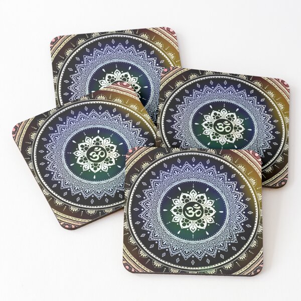 Item preview, Colourful Om Mandala designed and sold by BazookaFrog.