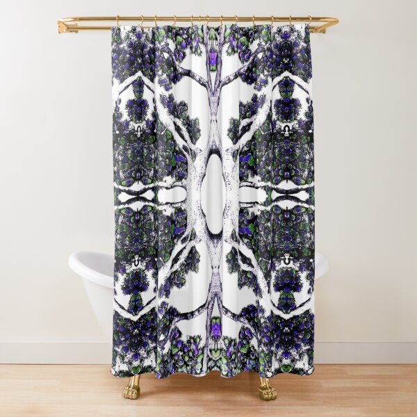 The Blue Tree Shower Curtain