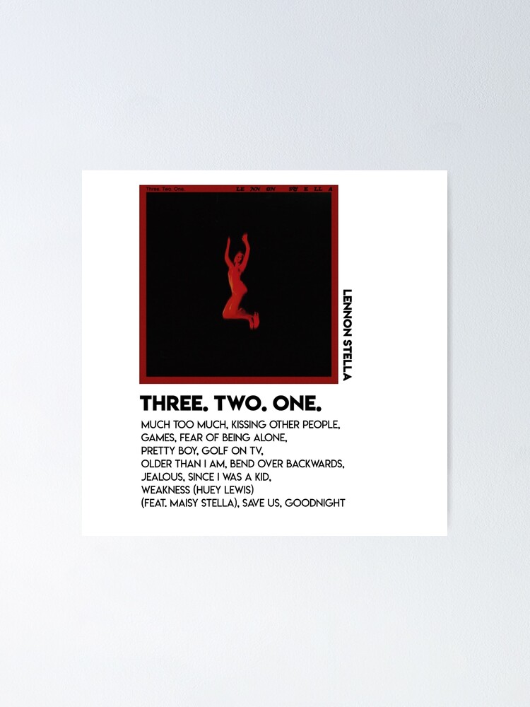 Lennon Stella Three Two One Album Poster By Selinaleaaa Redbubble