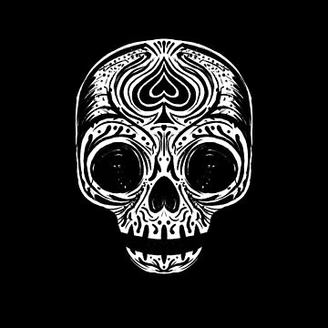 Artwork thumbnail, Sugar Skull - Black White by rudyfaber