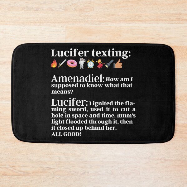 Item preview, Lucifer Texting Emojis to Amenadiel | Lucifer Morningstar  designed and sold by KauzSL.