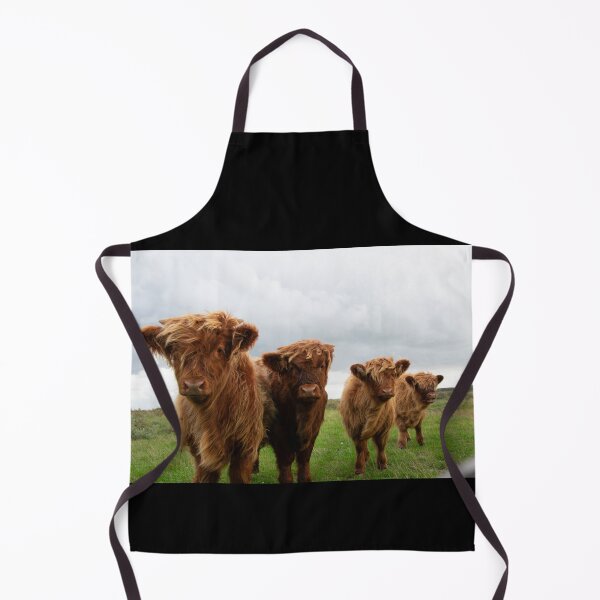 Item preview, Highlander calfs standing in a line designed and sold by koalas1414.
