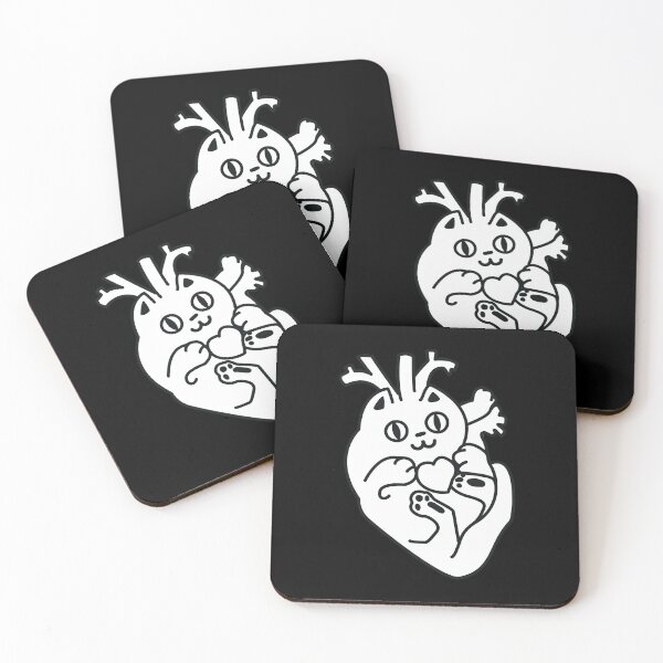 Item preview, The cat in the shape of a heart. Funny silhouette of the heart designed and sold by molodec.