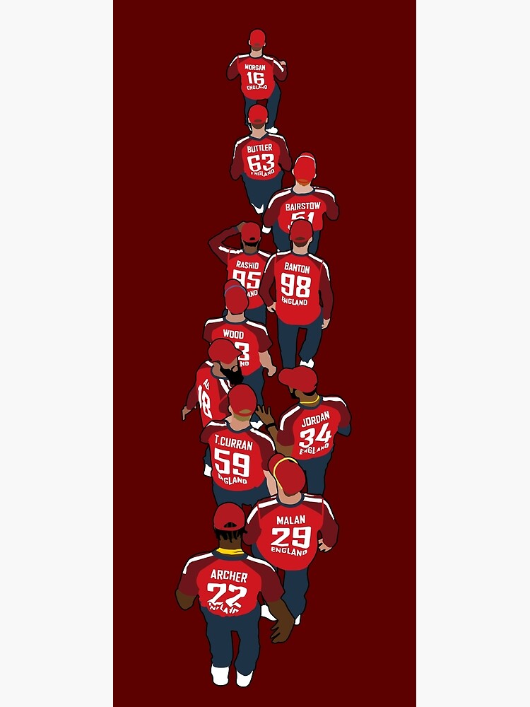 "England T20 Team" Poster by HitFor6 Redbubble