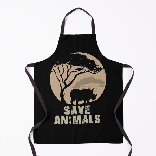 Item preview, Save animals, rhino, animal welfare, vegan, gift idea designed and sold by ThommyBLN.