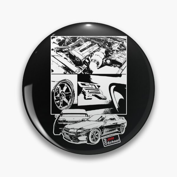 Artikelvorschau, Skyline R32 Schwarz [Schwarz und Weiß] entworfen und verkauft von oldschooljdm.
