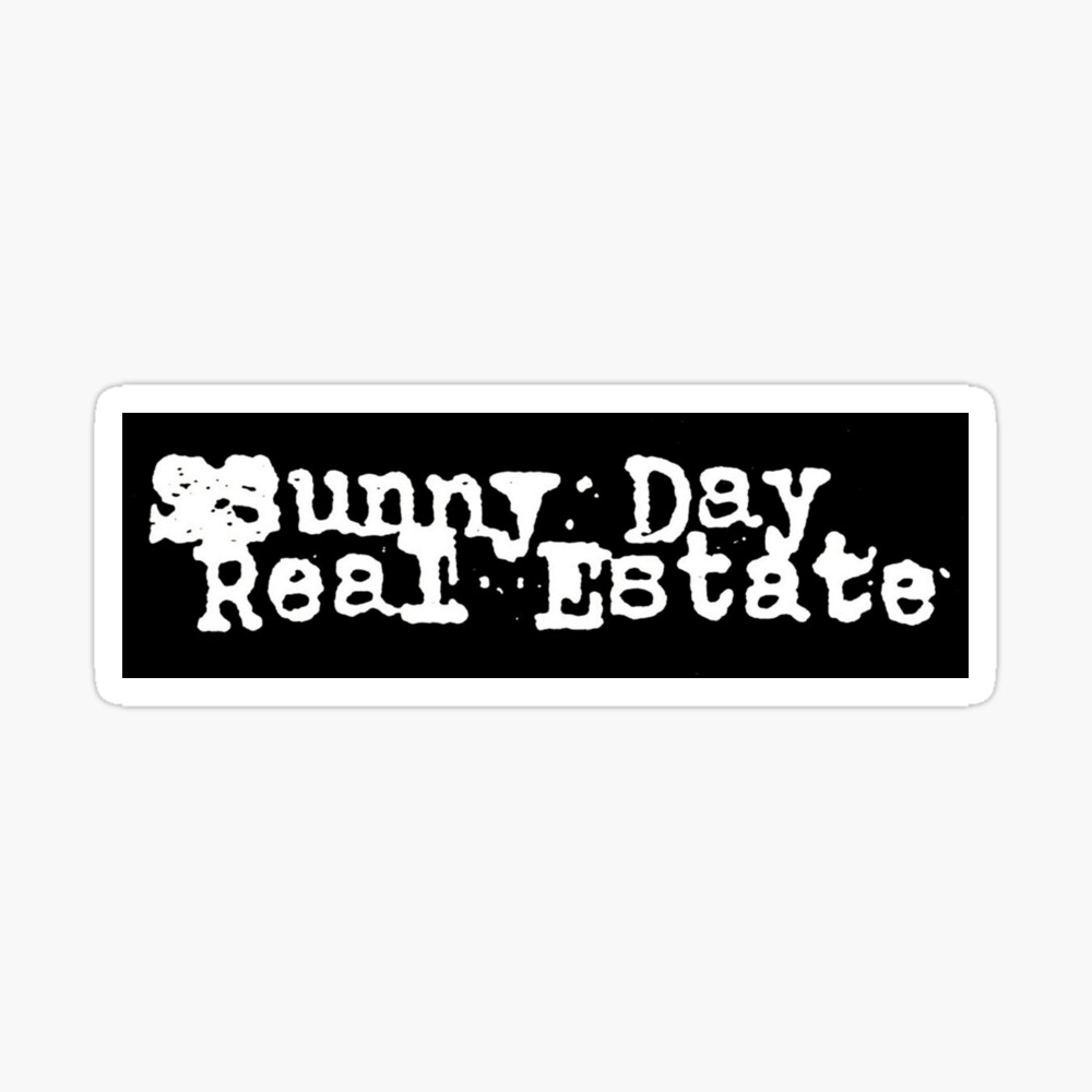 Sunny Day Real Estate Logo Black Background Poster By Everythingemo Redbubble