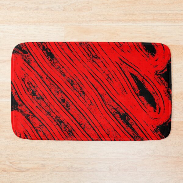 Item preview, Red on Black Squiggle  designed and sold by LenaLeFay.