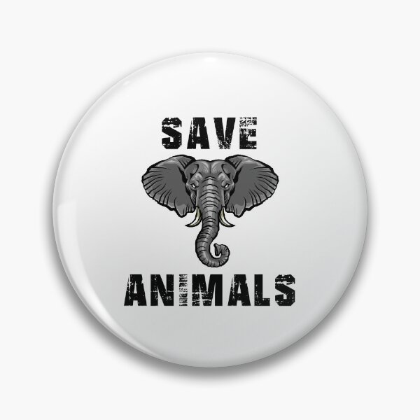 Item preview, Save animals, elephant, animal welfare, vegan, gift idea designed and sold by ThommyBLN.