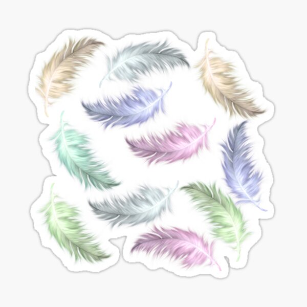 Beautiful Feathers Sticker