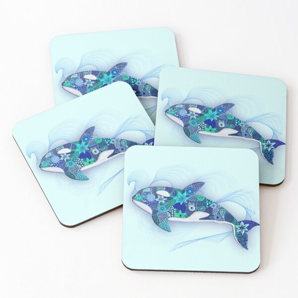 Item preview, ZENTANGLE WHALE FLOW 353 designed and sold by sana90.
