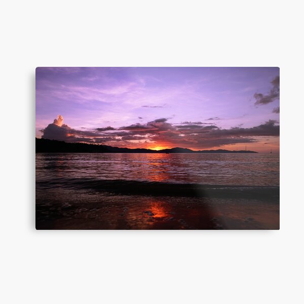 A Low Sunset Metal Print