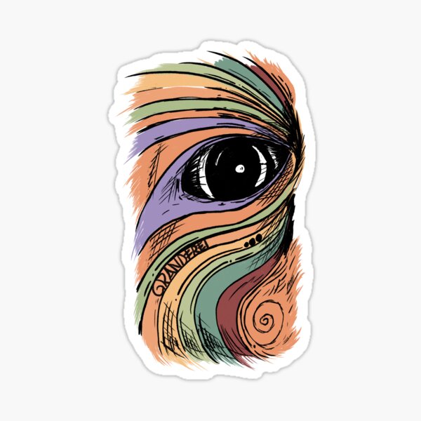 Item preview, The wavy eye with shadows and great colors designed and sold by emm-j.