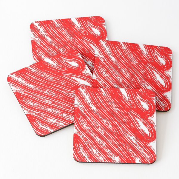 Item preview, Red on White Squiggle designed and sold by LenaLeFay.