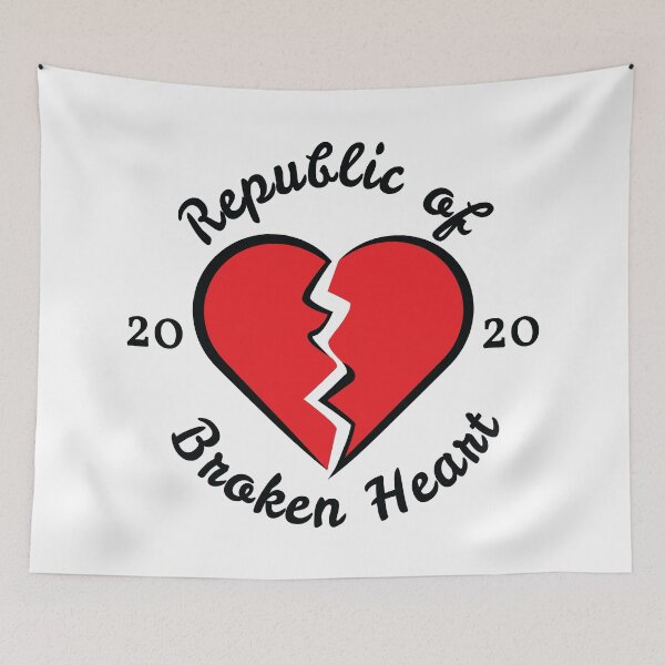 Item preview, Republic of Broken Heart 2020 in Black Font designed and sold by LotusBlue77.