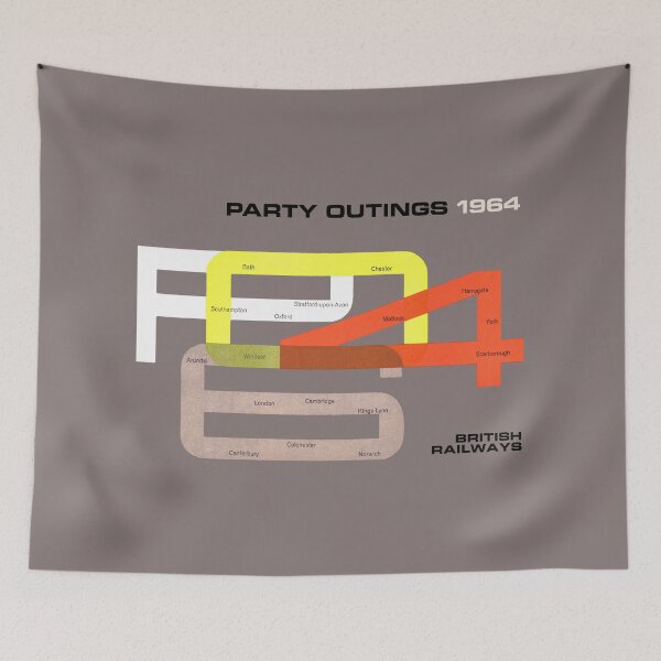 Item preview, BRITISH RAIL PARTY OUTINGS - 1964 TIMETABLE designed and sold by ThrowbackAds.