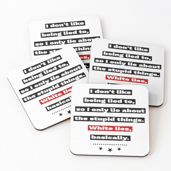 Item preview, White Lie Party Quote designed and sold by renderhome.