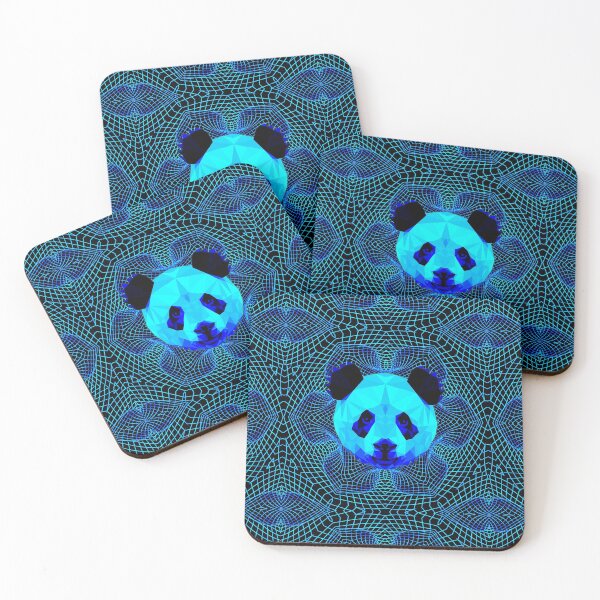 Item preview, Geometric Panda - Boisterous Blue designed and sold by NoMatterLab.