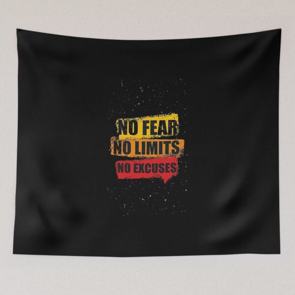 Item preview, No Fear No Limits No Excuses designed and sold by mapagulsum.