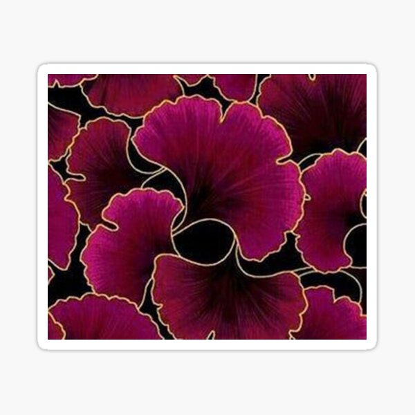 Magenta Ginko Floras Sticker