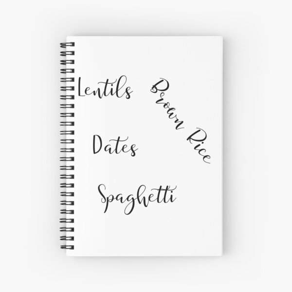 Pack of Food Labels Spiral Notebook